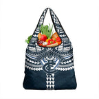 Personalized Carlton Blues Grocery Bag Polynesian Tribal Pattern Heritage Football