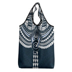 Personalized Carlton Blues Grocery Bag Polynesian Tribal Pattern Heritage Football