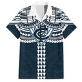 Personalized Carlton Blues Hawaiian Shirt Polynesian Tribal Pattern Heritage Football