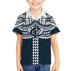 Personalized Carlton Blues Hawaiian Shirt Polynesian Tribal Pattern Heritage Football