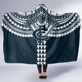 Personalized Carlton Blues Hooded Blanket Polynesian Tribal Pattern Heritage Football