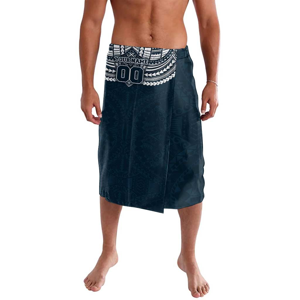 Personalized Carlton Blues Lavalava Polynesian Tribal Pattern Heritage Football