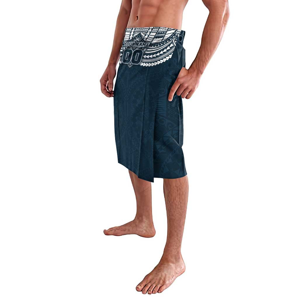 Personalized Carlton Blues Lavalava Polynesian Tribal Pattern Heritage Football