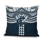 Personalized Carlton Blues Pillow Cover Polynesian Tribal Pattern Heritage Football