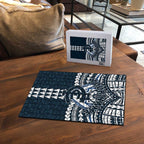 Personalized Carlton Blues Puzzle Polynesian Tribal Pattern Heritage Football