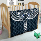 Personalized Carlton Blues Quilt Polynesian Tribal Pattern Heritage Football