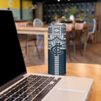 Personalized Carlton Blues Skinny Tumbler Polynesian Tribal Pattern Heritage Football