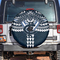 Personalized Carlton Blues Spare Tire Cover Polynesian Tribal Pattern Heritage Football