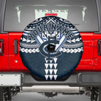 Personalized Carlton Blues Spare Tire Cover Polynesian Tribal Pattern Heritage Football