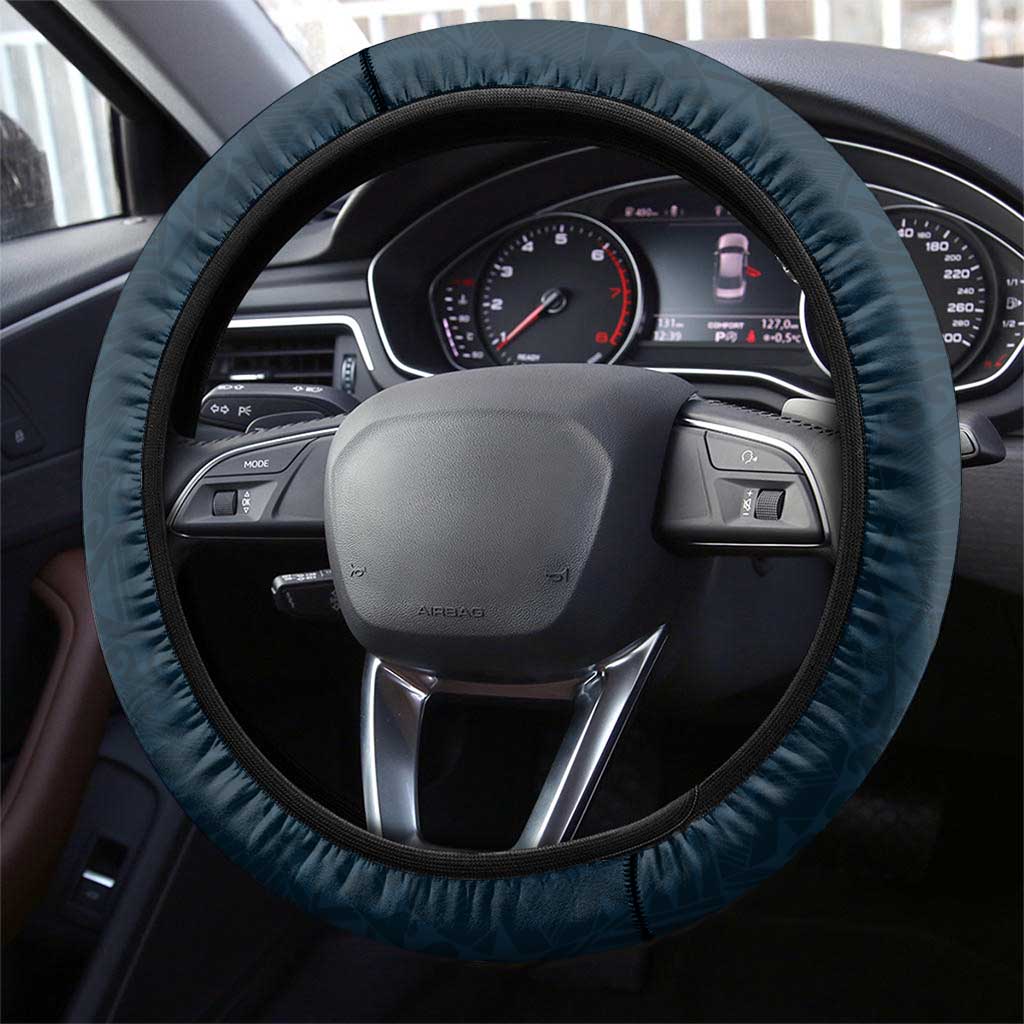 Carlton Blues Steering Wheel Cover Polynesian Tribal Pattern Heritage Football
