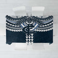 Personalized Carlton Blues Tablecloth Polynesian Tribal Pattern Heritage Football