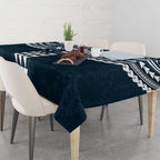 Personalized Carlton Blues Tablecloth Polynesian Tribal Pattern Heritage Football