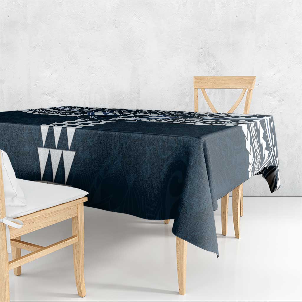 Personalized Carlton Blues Tablecloth Polynesian Tribal Pattern Heritage Football
