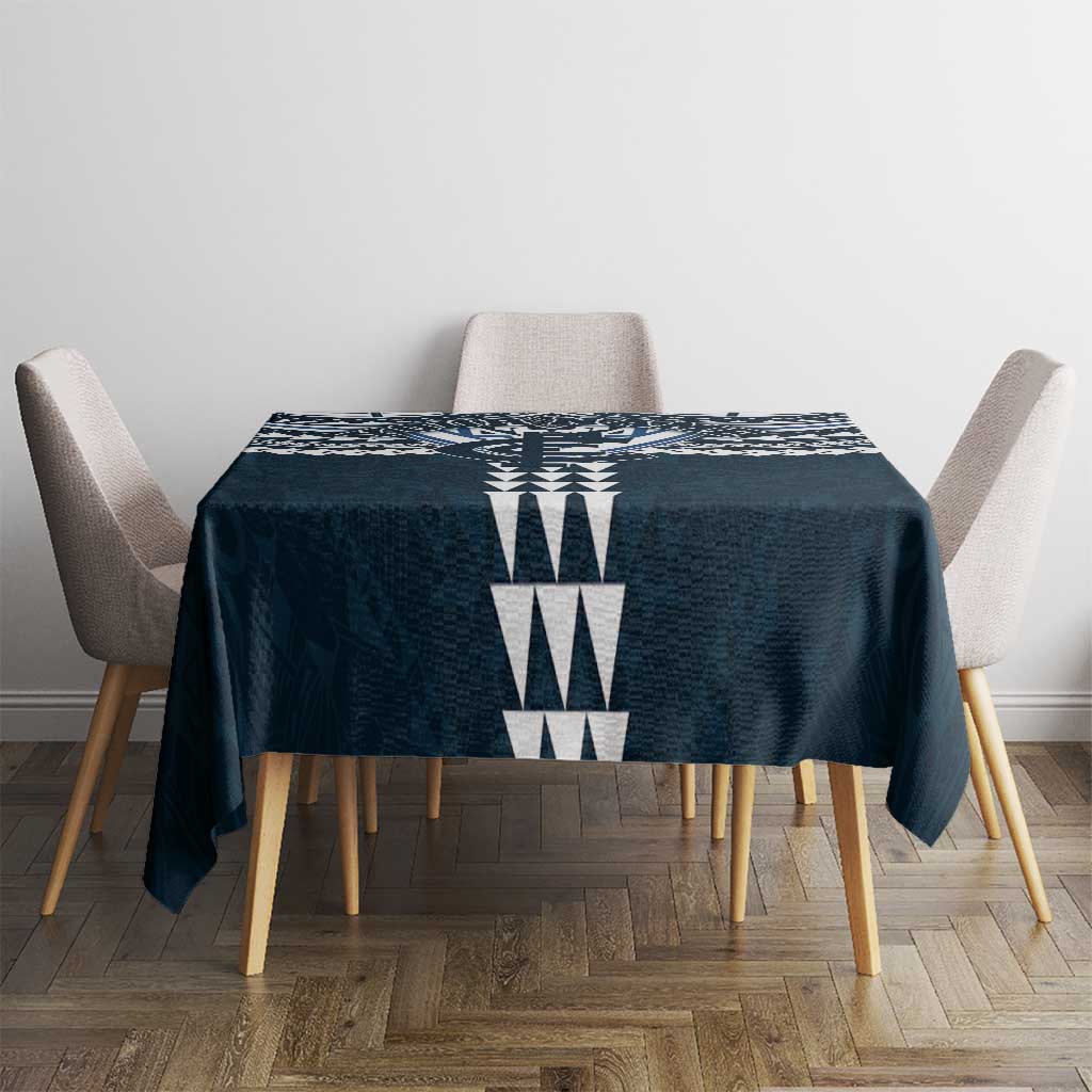 Personalized Carlton Blues Tablecloth Polynesian Tribal Pattern Heritage Football