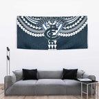 Personalized Carlton Blues Tapestry Polynesian Tribal Pattern Heritage Football