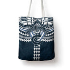 Personalized Carlton Blues Tote Bag Polynesian Tribal Pattern Heritage Football