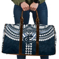 Personalized Carlton Blues Travel Bag Polynesian Tribal Pattern Heritage Football