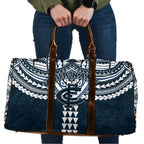 Personalized Carlton Blues Travel Bag Polynesian Tribal Pattern Heritage Football