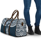 Personalized Carlton Blues Travel Bag Polynesian Tribal Pattern Heritage Football