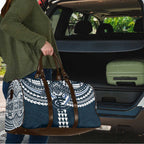 Personalized Carlton Blues Travel Bag Polynesian Tribal Pattern Heritage Football