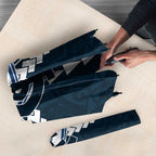 Personalized Carlton Blues Umbrella Polynesian Tribal Pattern Heritage Football