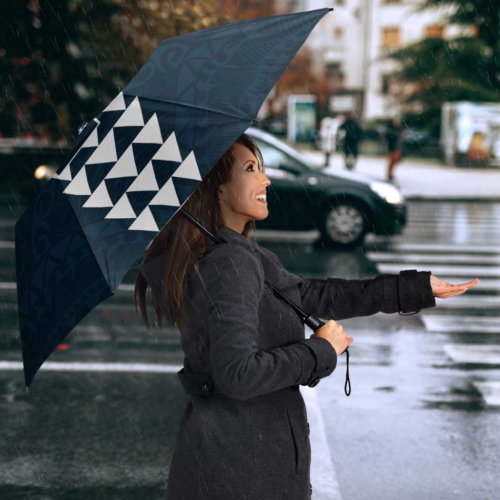 Personalized Carlton Blues Umbrella Polynesian Tribal Pattern Heritage Football