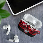Personalized Essendon Bombers AirPods Case Polynesian Tribal Pattern Heritage Football