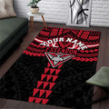 Personalized Essendon Bombers Area Rug Polynesian Tribal Pattern Heritage Football