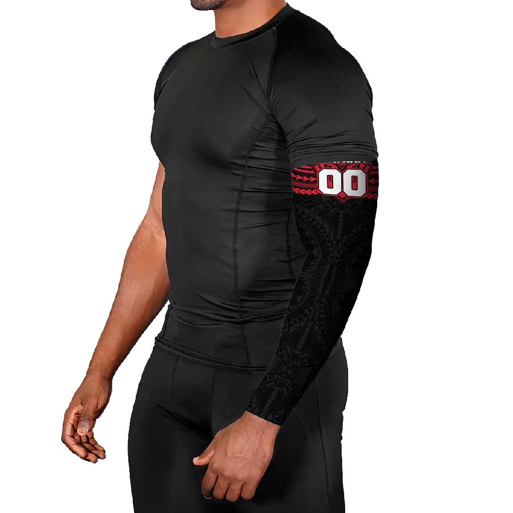 Personalized Essendon Bombers Arm Sleeves Polynesian Tribal Pattern Heritage Football