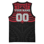 Personalized Essendon Bombers Basketball Jersey Polynesian Tribal Pattern Heritage Football