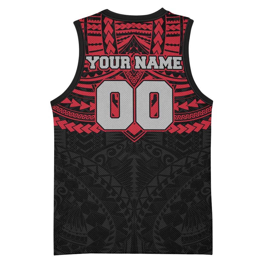 Personalized Essendon Bombers Basketball Jersey Polynesian Tribal Pattern Heritage Football