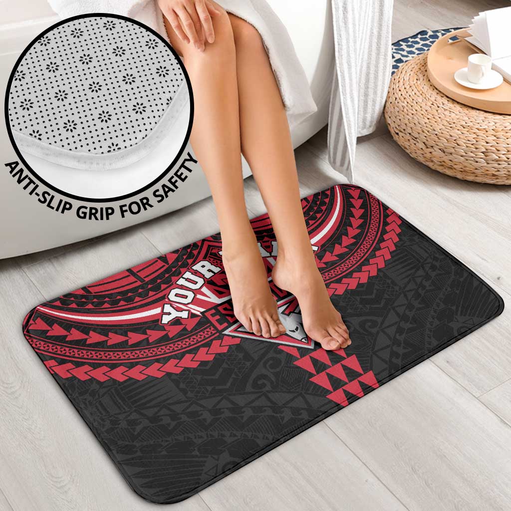 Personalized Essendon Bombers Bathroom Set Polynesian Tribal Pattern Heritage Football