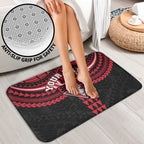 Personalized Essendon Bombers Bathroom Set Polynesian Tribal Pattern Heritage Football