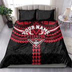 Personalized Essendon Bombers Bedding Set Polynesian Tribal Pattern Heritage Football