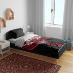 Personalized Essendon Bombers Bedding Set Polynesian Tribal Pattern Heritage Football