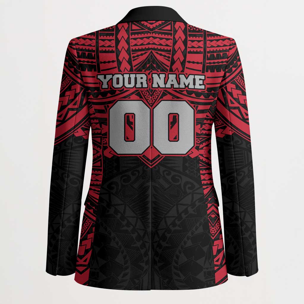 Personalized Essendon Bombers Blazer Polynesian Tribal Pattern Heritage Football