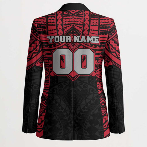 Personalized Essendon Bombers Blazer Polynesian Tribal Pattern Heritage Football