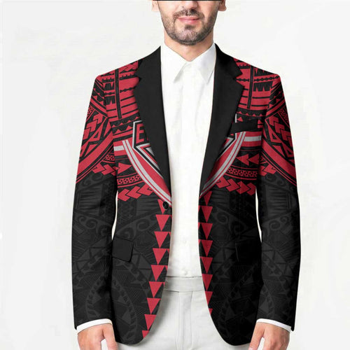 Personalized Essendon Bombers Blazer Polynesian Tribal Pattern Heritage Football