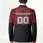 Personalized Essendon Bombers Blazer Polynesian Tribal Pattern Heritage Football