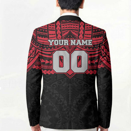 Personalized Essendon Bombers Blazer Polynesian Tribal Pattern Heritage Football