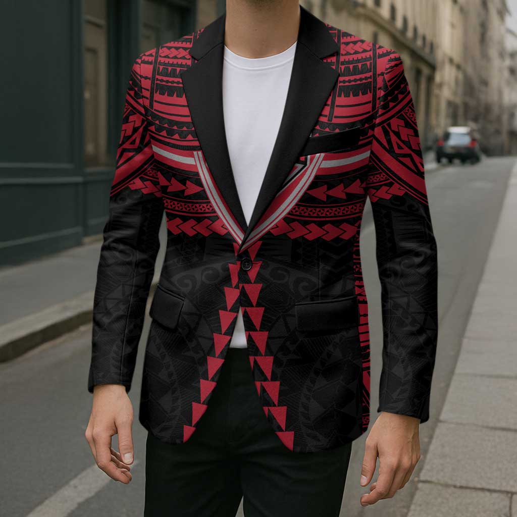 Personalized Essendon Bombers Blazer Polynesian Tribal Pattern Heritage Football