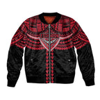 Personalized Essendon Bombers Bomber Jacket Polynesian Tribal Pattern Heritage Football