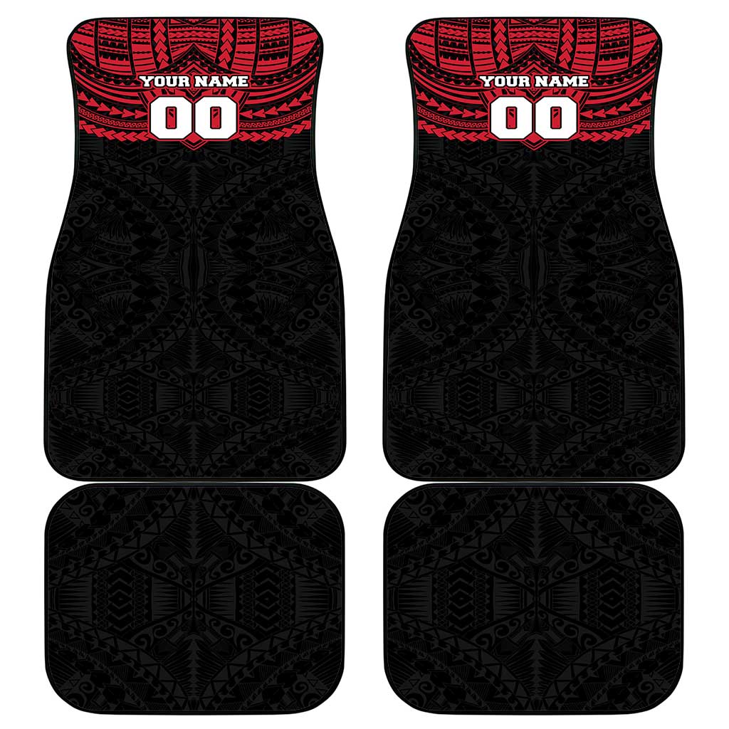 Personalized Essendon Bombers Car Mats Polynesian Tribal Pattern Heritage Football