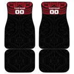 Personalized Essendon Bombers Car Mats Polynesian Tribal Pattern Heritage Football