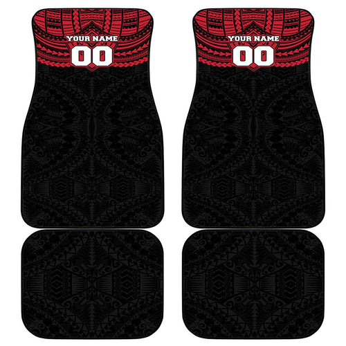 Personalized Essendon Bombers Car Mats Polynesian Tribal Pattern Heritage Football
