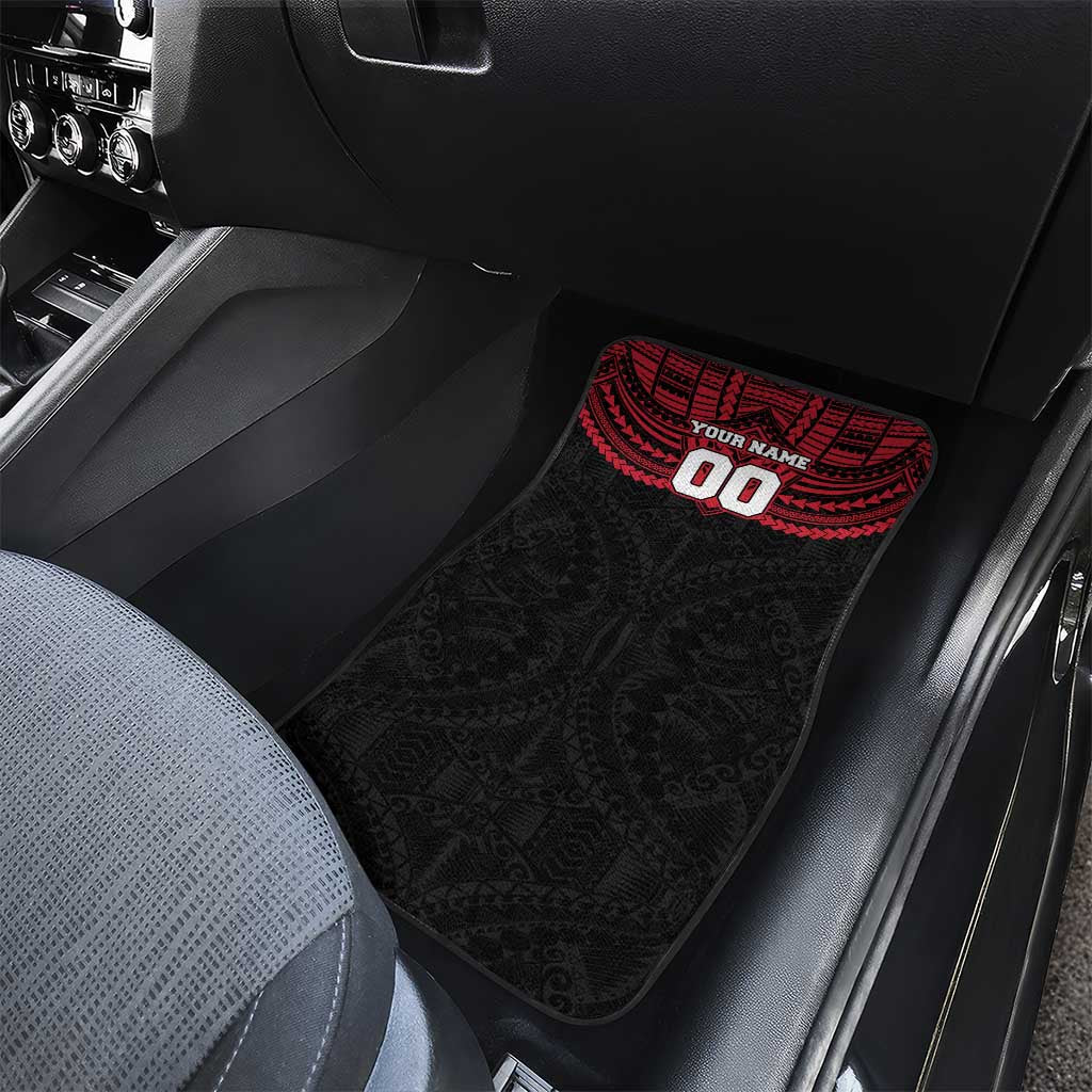 Personalized Essendon Bombers Car Mats Polynesian Tribal Pattern Heritage Football