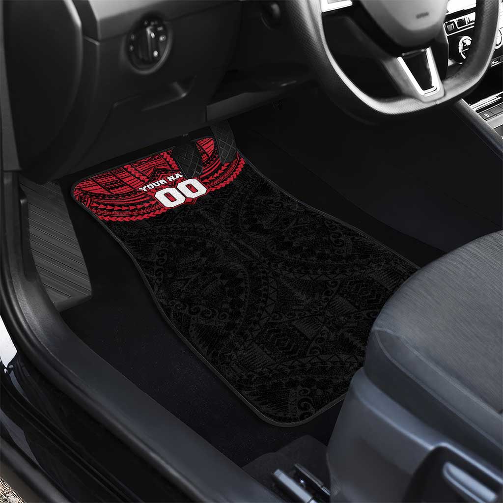 Personalized Essendon Bombers Car Mats Polynesian Tribal Pattern Heritage Football