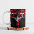 Personalized Essendon Bombers Ceramic Mug Polynesian Tribal Pattern Heritage Football