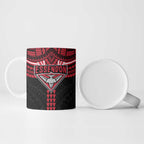 Personalized Essendon Bombers Ceramic Mug Polynesian Tribal Pattern Heritage Football