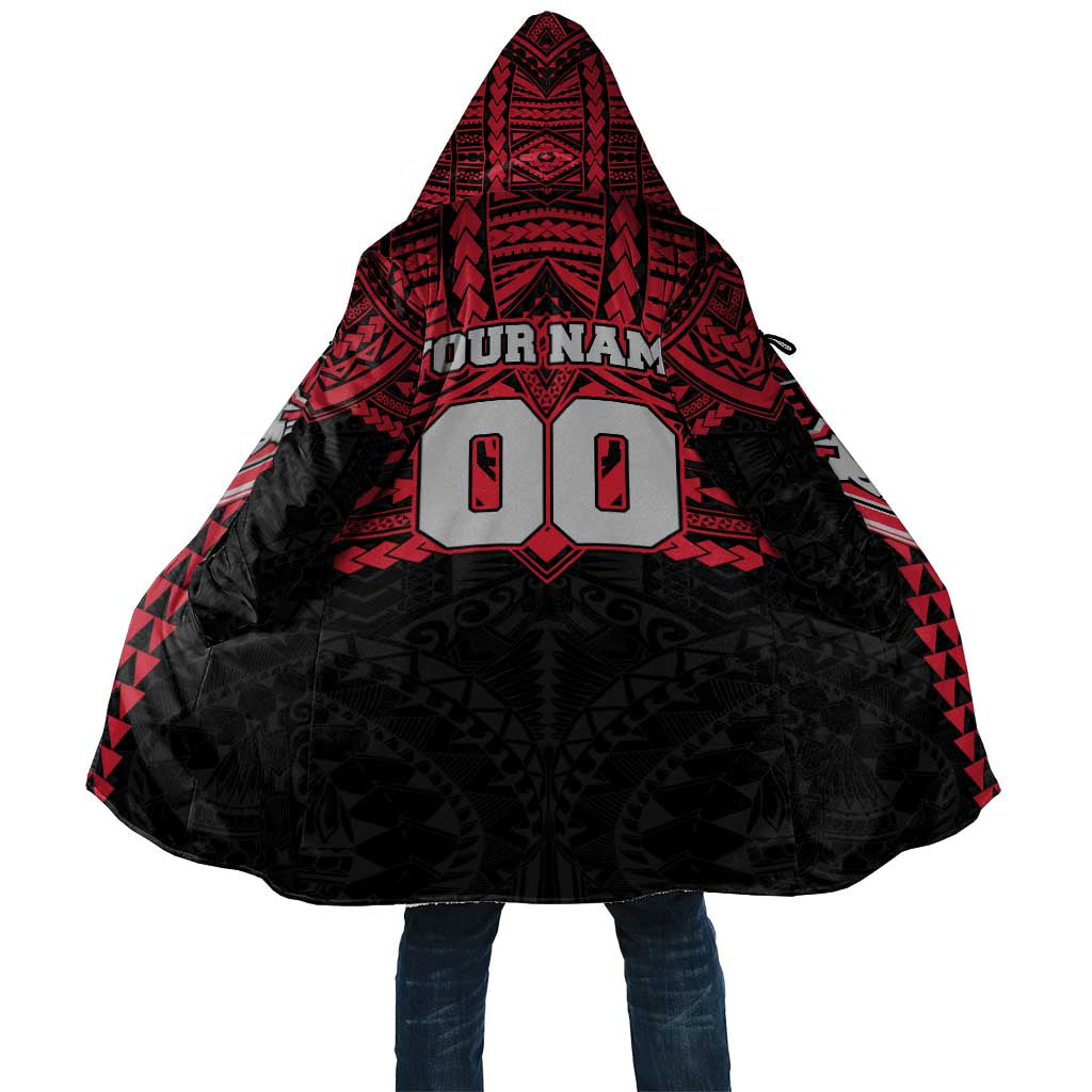 Personalized Essendon Bombers Cloak Polynesian Tribal Pattern Heritage Football